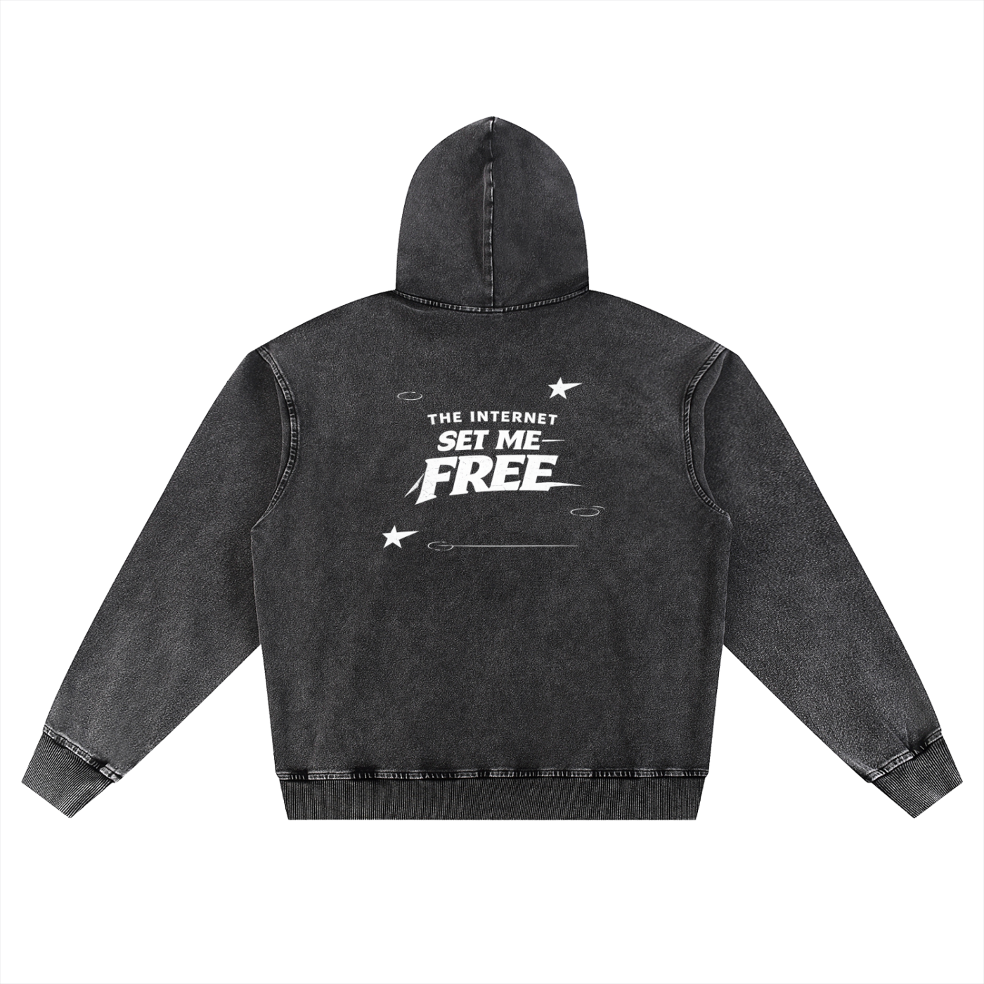 Denim Washed Oversized Hoodie